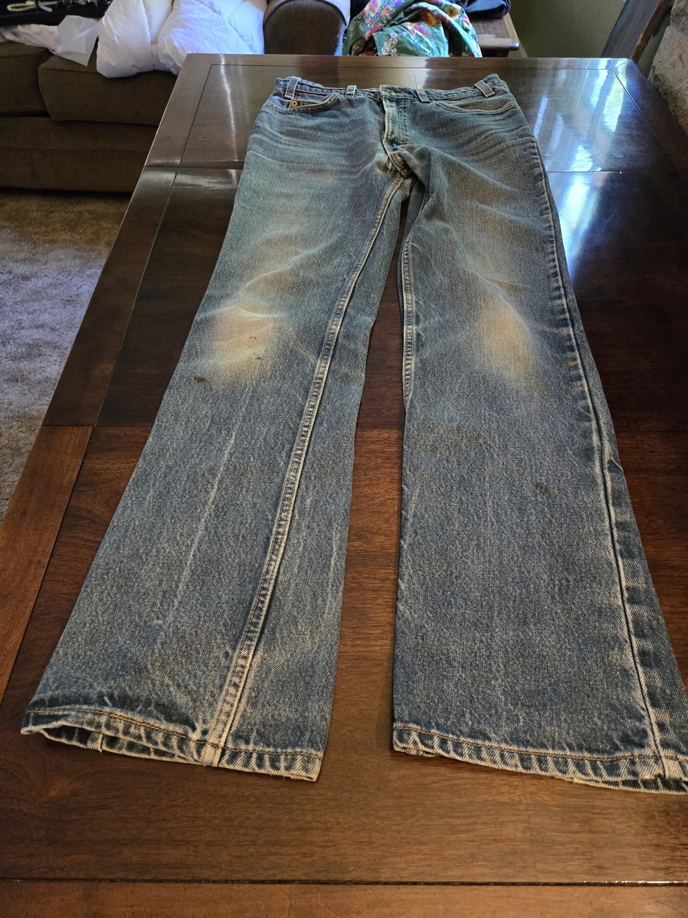 Levi's Men's Faded Blue Bootcut Jeans - Picture 9 of 16
